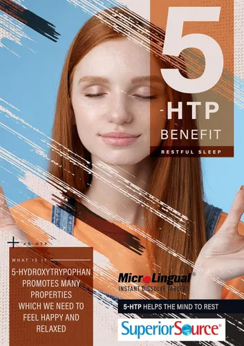 Vista 4 de Superior Source 5-HTP Suplementos Nutricionales, 50 mg, 60 unidades, Blanco