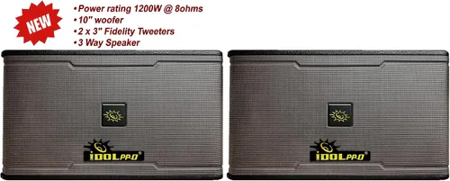 Vista 5 de Amplificador de mezcla de 3000 W con HDMI/grabación/USB/Bluetooth Plus altavoces duales de 1200 W y micrófono inalámbrico dual sistema de karaoke