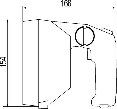 Vista 8 de Hella 998502001 '8502 Series' 12V DC Twin Beam Luz de búsqueda de mano con carcasa negra