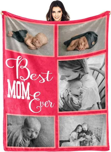 Vista 12 de Mantas personalizadas con fotos, regalos personalizados para parejas, manta con fotos personalizada, regalos para siempre y para siempre, regalo