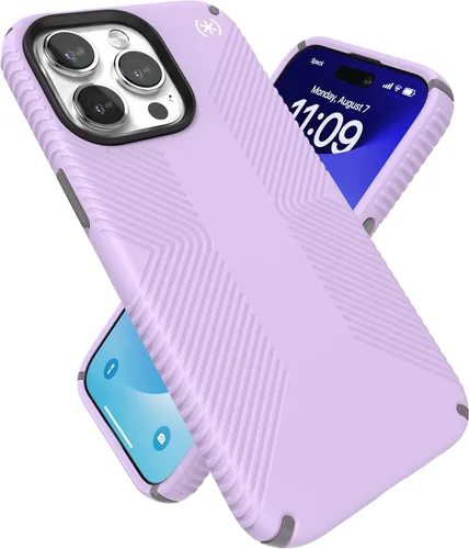 Vista 24 de Speck PRESIDIO2 PRO - Funda para iPhone 17, compatible con MagSafe, funda protectora delgada, color negro/gris pizarra/blanco
