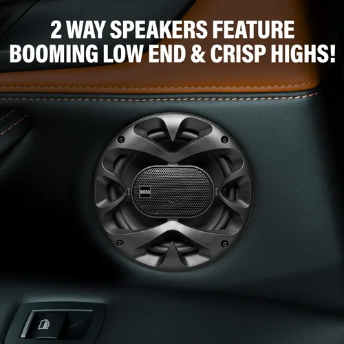 Vista 4 de BOSS Audio Systems CH6520B - Altavoces para puerta de automóvil de 6.5 pulgadas, 250 vatios máximo (par), coaxial, 2 vías, rango completo, 4 ohmios