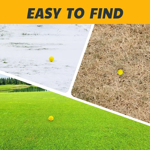 Vista 6 de JAYA Paquete de 24 pelotas de práctica de golf de espuma, sensación realista y vuelo limitado, suaves para entrenamiento en interiores o exteriores