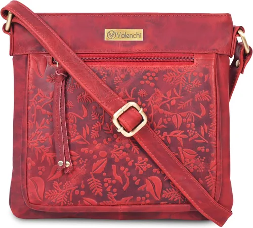Vista 29 de VALENCHI Real Genuine Leather Women's Crossbody Purse/Bag With Adjustable Strap