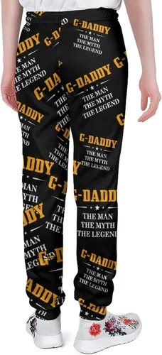 Vista 3 de G-Daddy The Man The Myth The Legend Soft Womens and Mens Sweatpants Cozy Fit Elastic Athletic Lounge Pants Workout