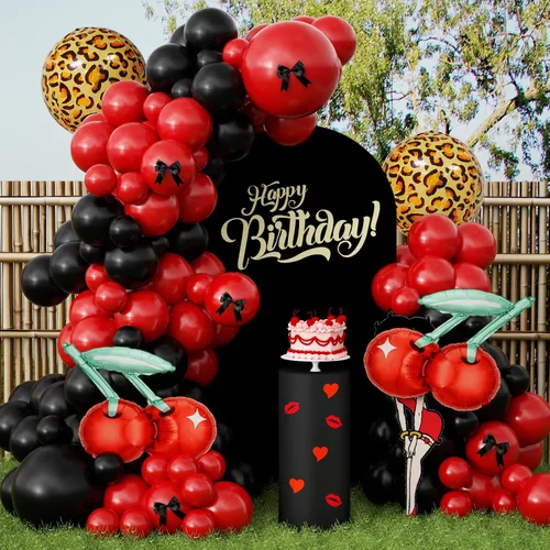 Vista 9 de JOGAMS Decoraciones de fiesta de los 80 y 90 165 piezas Globos con guitarra inflable retro, micrófono, anteojos, nota musical, globos de bola