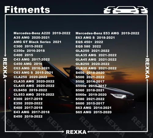 Vista 3 de Rexka 30 clips de retención de remaches para guardabarros compatibles con Mercedes-Benz 0009914140 A, C, Cla, CLS, E, GLB, Clase S
