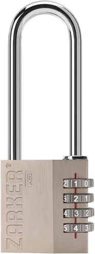 Vista 7 de X50 - Cerradura de combinación de grillete de acero inoxidable de 4 dígitos, antioxidante, paquete de 1
