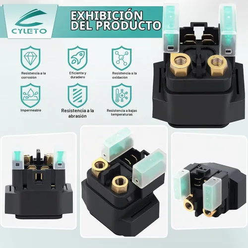 Vista 3 de Bruin 350 Relé solenoide de arranque para Yamaha Rhino 660 450 Raptor 660