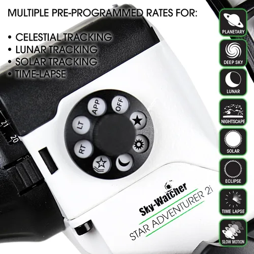 Vista 2 de Sky-Watcher Star Adventurer 2i Pro Pack - Rastreador de cielo nocturno motorizado DSLR con montura ecuatorial para paisajes nocturnos portátiles