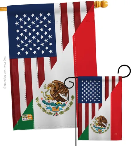 Vista 12 de Juego de banderas de la amistad de Estados Unidos y México, juego de banderas regionales de Estados Unidos, alianza mundial, país, área particular