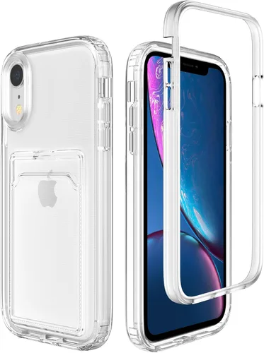 Vista 18 de ZCDAYE Funda para iPhone 11, iPhone 11 (6.1 pulgadas) con tarjetero y funda transparente de TPU suave a prueba de golpes para iPhone 11