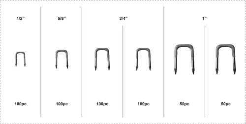 Vista 2 de Swordfish 32280-500pc aislado U grapa/Nail Surtido