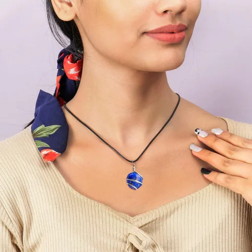 Vista 69 de PYOR Collar con colgante curativo de Reiki de cristal, gemas de buena suerte, prosperidad, riqueza, piedras preciosas naturales, collares de buena