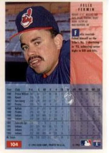 Vista 2 de 1994 Fleer #104 Felix Fermin NM-MT Indians