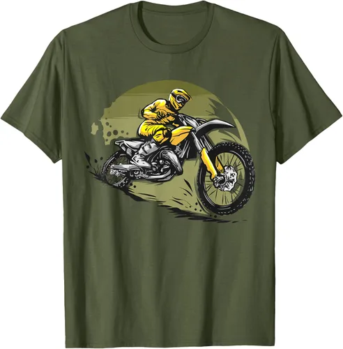 Vista 56 de Camiseta de motocross Supermotard Enduro, Negro, S
