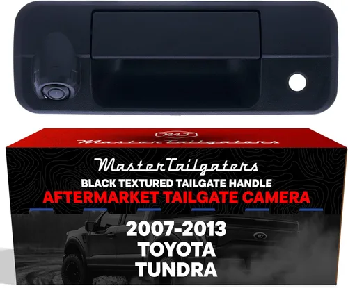 Vista 13 de Master Tailgaters Manija de Compuerta Trasera de Metal Negro con Cámara de Respaldo de Repuesto para Toyota Tundra (2000-2006) IP68 Resistente al