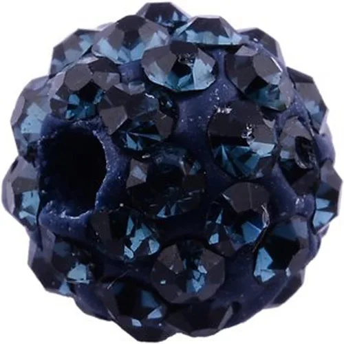 Vista 26 de RUBYCA Pave - Cuentas de arcilla de cristal checo para joyería Shamballa (20 unidades, 0.472 pulgadas, morado claro)