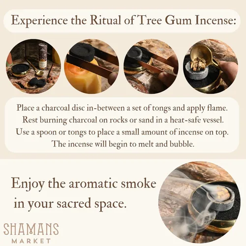 Vista 3 de Shamans Market Incienso Maya Copal Resina 4 oz