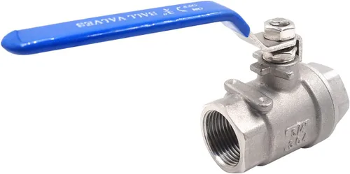 Vista 8 de Válvula de bola de acero inoxidable NPT 1 rosca (1-1/4 pulgadas de diámetro interior), válvula de cierre bidireccional para grifo de agua a gas