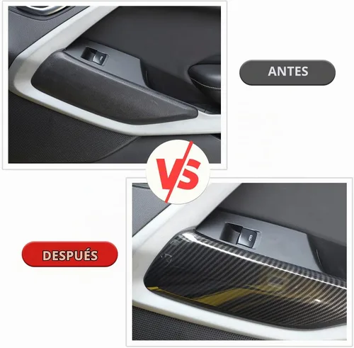 Vista 4 de RT-TCZ Cubierta de moldura para panel de puerta interior, accesorios de decoración interior para Chevrolet Camaro 2016-2022, 2 piezas