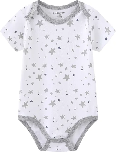 Vista 18 de Conjunto de canastilla para bebé, 9 piezas, conjunto de mamelucos y pantalones, conjunto de regalo unisex para bebé