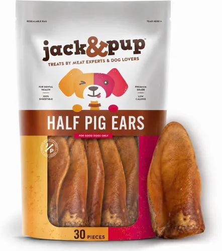 Vista 7 de Jack & Pup Astillas de orejas de cerdo (1 libra) – Masticables naturales de primera calidad para perros, orejas de cerdo, golosinas saludables