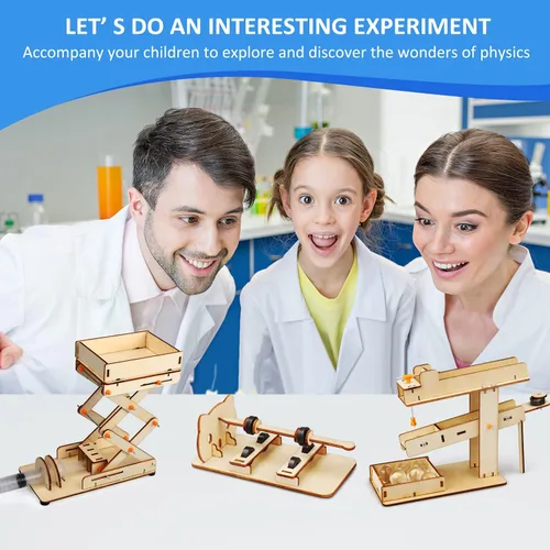 Vista 5 de Poraxy Kits STEM 6 en 1 para niños de 8 a 10 años, proyectos de experimentos educativos de construcción científica de 8 a 12 años, rompecabezas