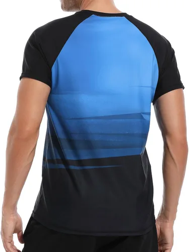 Vista 3 de VAYAGER Camisetas de natación para hombre con protección UPF 50+, de secado rápido, ajuste holgado, para surf acuático