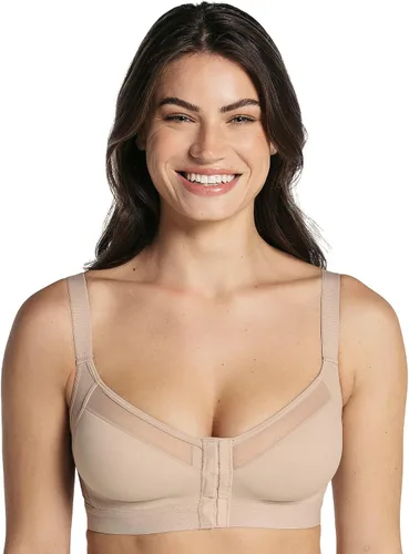 Vista 3 de Cómodo sujetador corrector de postura con cierre frontal con copas de contorno, sujetadores inalámbricos para mujer