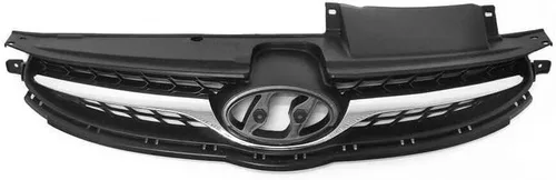 Vista 6 de Parrilla de parachoques superior e inferior compatible con Hyundai Elantra GLS/GL/L/L/Limited Chrome Trim 2 piezas