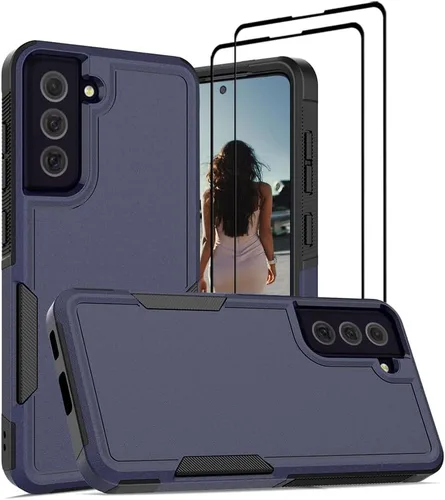 Vista 94 de Jeylly Funda para Samsung Galaxy S10 Plus S10+, ajuste delgado, doble capa, resistente, absorción de golpes, TPU con carcasa trasera de Negro