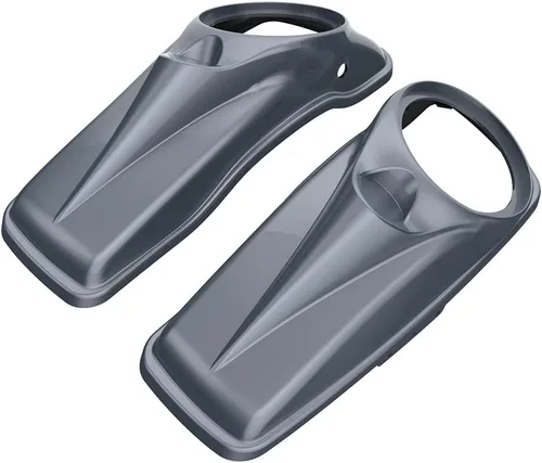 Vista 48 de Tapas para bocinas de motocicleta aptas para 2014+ Harley Touring Hard Saddle Bags - Whisky ámbar, 8 pulgadas Amber Whiskey