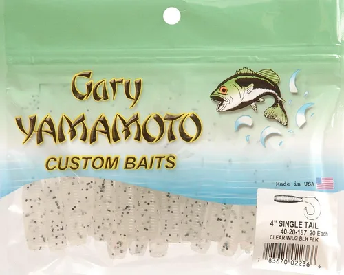 Vista 5 de Yamamoto 5 Señuelos Single Tail Grub Swimbait de Plástico Suave para Pesca Deportiva con Acción de Rizado de Cola - Paquete de 20 BEBÉ BAÑO (20 PACK)