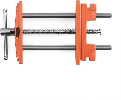 Vista 5 de Pony Jorgensen 27091 Tornillo de banco para carpintero de servicio mediano, naranja, gris, 9 pulgadas por 7 pulgadas