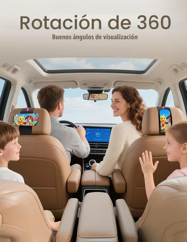 Vista 3 de Soporte de silicona para teléfono de automóvil, soporte ajustable para reposacabezas de teléfono compatible con iPhone 17, 16, 15, 14 Pro Max