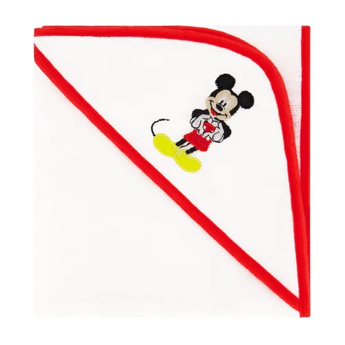 Vista 6 de Disney Cudlie - Paquete de 2 toallas con capucha enrolladas/cardadas con estampado de Mickey Mouse para bebé niño
