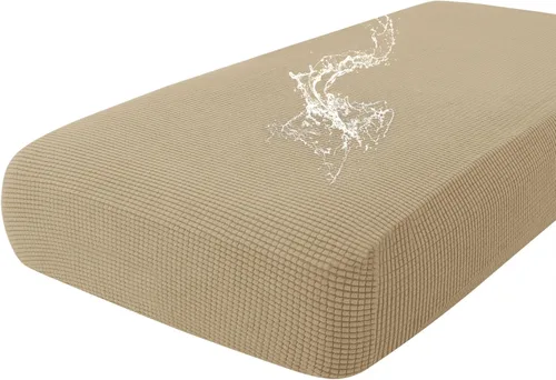 Vista 17 de Fundas impermeables para sofá seccional, fundas de cojín antideslizantes para sofá Ajuste seccional en forma de L, tela jacquard elástica, parte