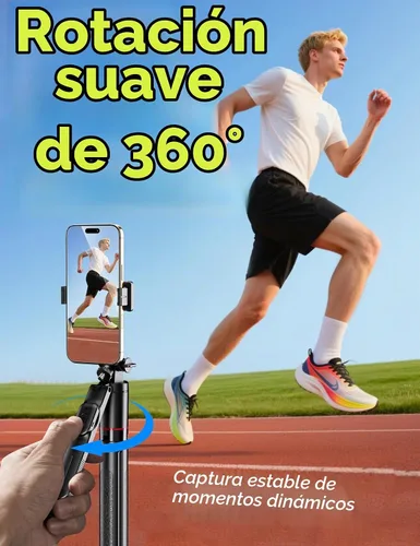 Vista 4 de Takerers Trípode para teléfono celular de 67 pulgadas y palo para selfie con control remoto inalámbrico, todo en uno multifuncional para selfie