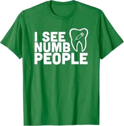 Vista 55 de I see Numb People - Camiseta de regalo para dentista dental, Negro, S
