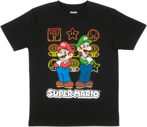 Vista 5 de Nintendo Super Mario Boys T-Shirts 3-Pack, Super Mario Bros Characters 3-Pack of Tees for Boys Bundle Set