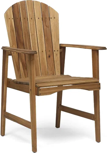 Vista 7 de Acacia Wood Adirondack Chairs: Classic Outdoor Seating for Patio & Garden - Natural Wood Set of 2 with 300lb Capacity & Easy Assembly