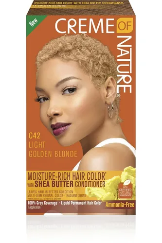 Vista 6 de Creme of Nature Kit de tinte para cabello rico en humedad, negro natural C11, 1 aplicación C11 negro natural
