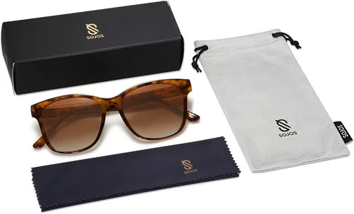 Vista 6 de SOJOS Gafas de sol Polairzed para mujer y hombre SJ2203