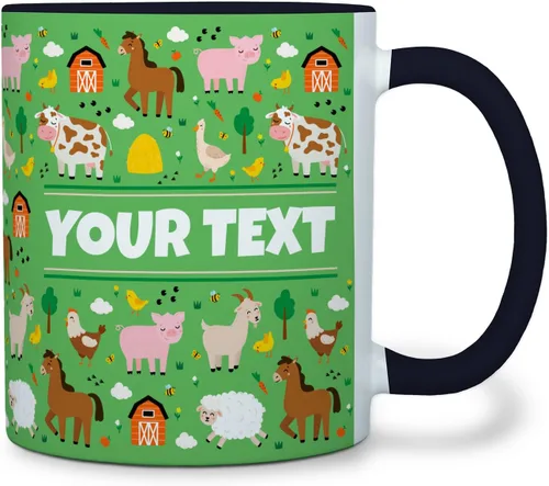 Vista 23 de Taza personalizada para niños – Mariposas – Nombre/texto personalizado, chocolate caliente de cerámica, cacao/taza de café para niñas, regalo