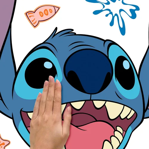 Vista 3 de Calcomanías de pared gigantes de Disney Stitch para despegar y pegar de RoomMates, RMK5110GM
