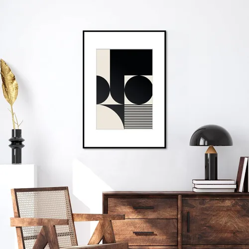 Vista 3 de Homso Marco de póster A1 en color negro, tablero fino de metal A1 con plexiglás acrílico para fotos A2 con paspartú o 23.4 x 33.1 pulgadas sin