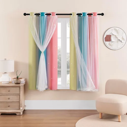 Vista 98 de XiDi - Cortinas para decoración de dormitorio Beige34/54/1