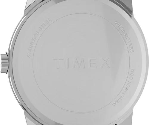 Vista 5 de Timex Reloj Easy Reader para hombre de ajuste perfecto de 1496in esfera blanca de dos tonos con banda de expansión de dos tonos