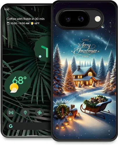 Vista 62 de Funda compatible con Google Pixel 4A 5G, Nochebuena, Google Pixel 4A 5G, delgada, suave, a prueba de golpes, TPU para mujeres y niñas, niños, funda
